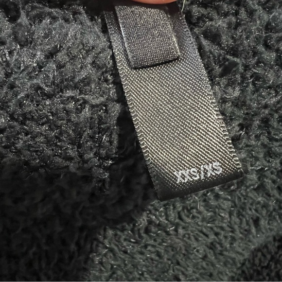 Skims sweater knit unisex black pullover crew neck soft size XXS/S - Picture 8 of 10